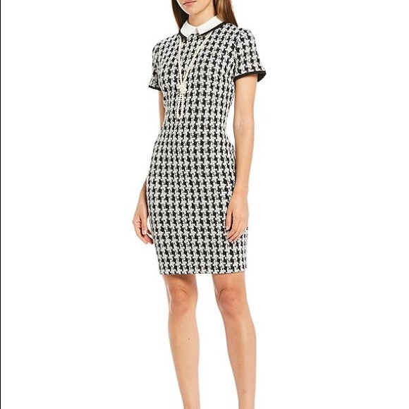 Karl Lagerfeld Dresses & Skirts - Karl lagerfeld houndstooth pearl dress NEW